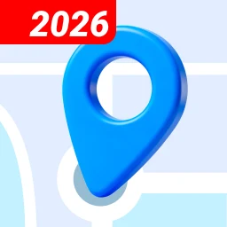 أيقونة مشاركة الموقع، متتبع GPS